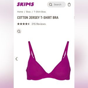 Cotton jersey t-shirt bra size 32B size small